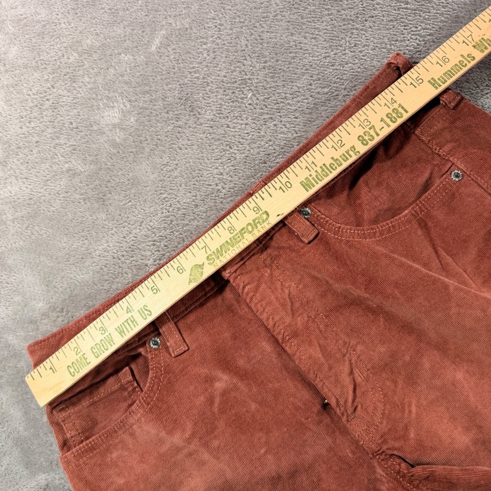 Old Navy OG Loose Pants Womens 8 Rust Brown High Rise Corduroy Saddle 804447-00 - Picture 4 of 11